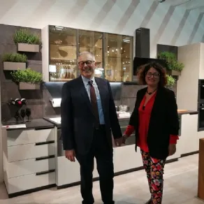 Franco Serra e Sabrina Circiello, titolari degli Scavolini Store a Torino