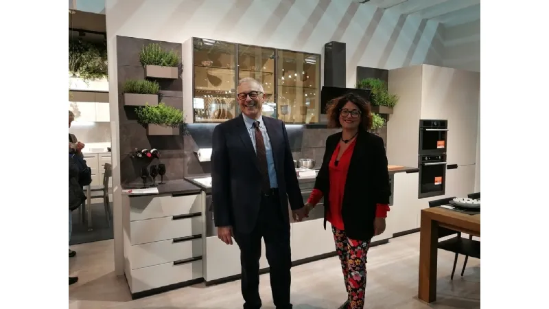Franco Serra e Sabrina Circiello, titolari degli Scavolini Store a Torino