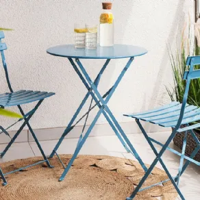 Set da caffè modello Fiori di Beliani in acciaio verniciato