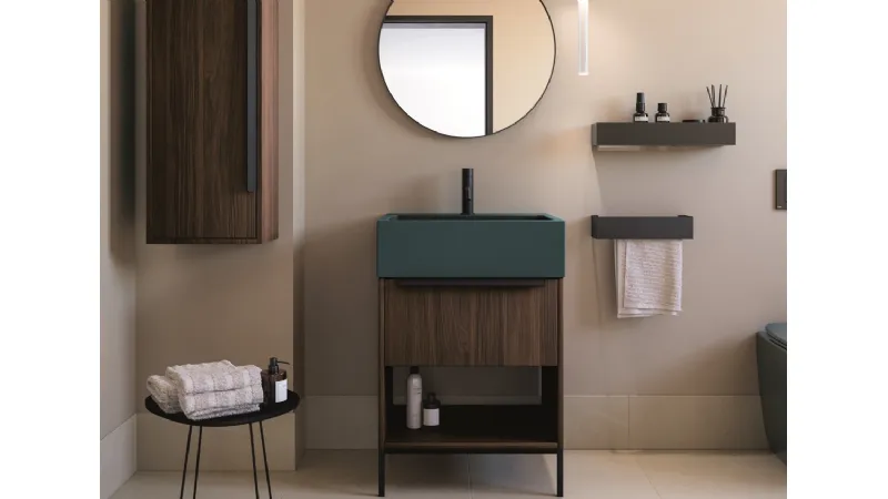 Squadrato il lavabo in ceramica Calameo Colavene