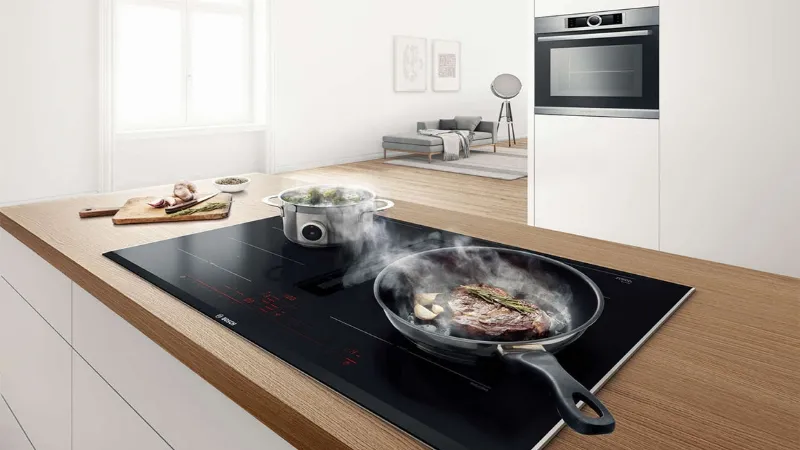 Cottura con integrazione cappa di Bosch Siemens Home Connect