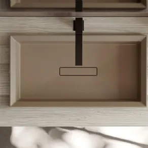 Modello Elite della collezione Sense di Ideagroup, in Mineralsolid color biscotto