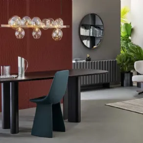Tavolo Geometric Table Wood di Bonaldo in ebano