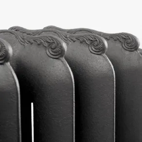Particolare vintage del Tiffany radiatore in ghisa di Scirocco