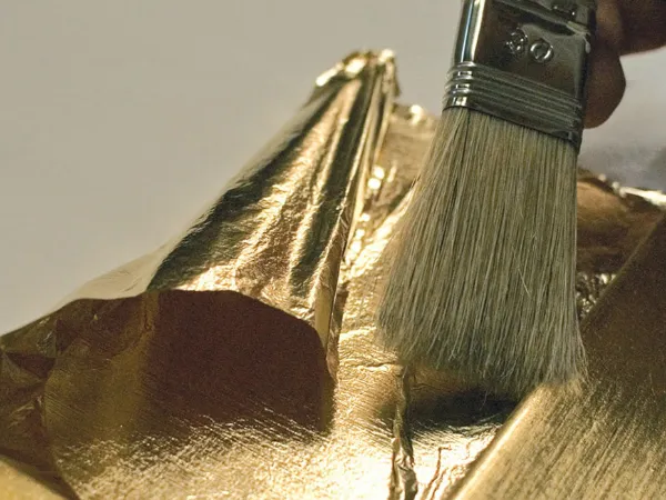 La finitura con foglia oro