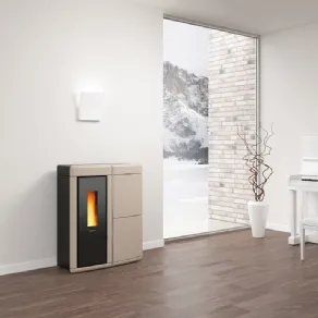 La termostufa a pellet ermetica Evelyn Idro
