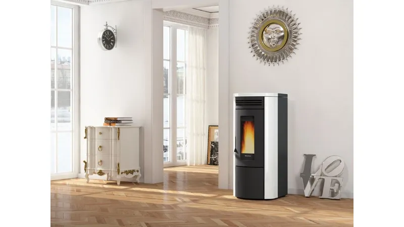 La termostufa a pellet Costanza Idro 