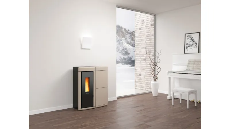 La termostufa a pellet ermetica Evelyn Idro