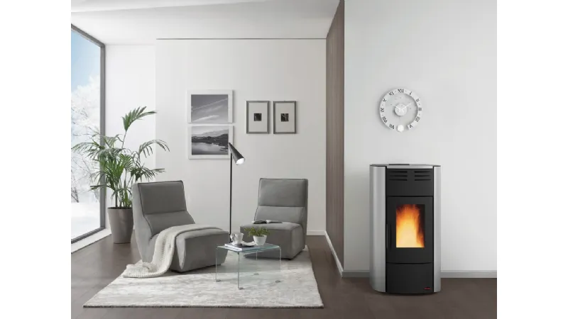 Termostufa a pellet ventilata Raffaella idro 2.0