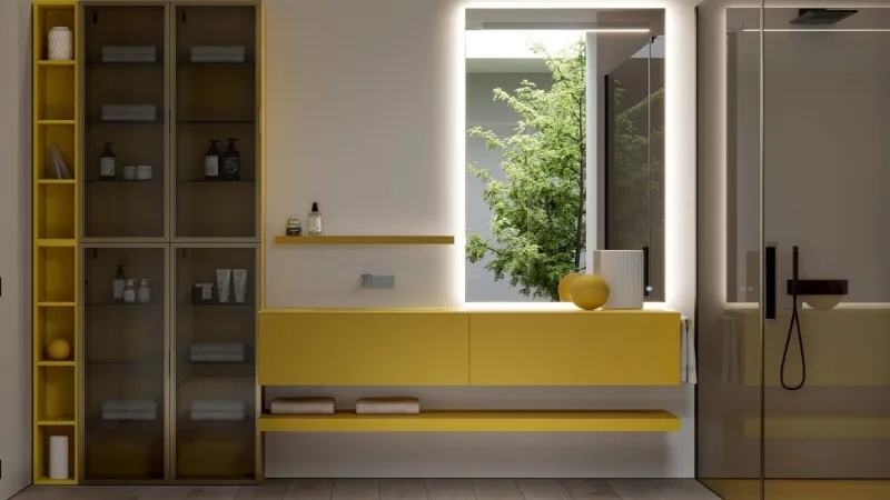 Intenso giallo per la collezione Dogma di Ideagroup