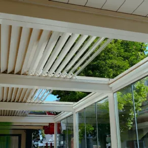 Lamelle retrattili della pergola bioclimatica