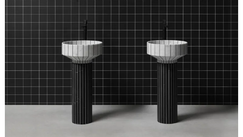 Il lavabo in marmo 024 di Antonio Lupi