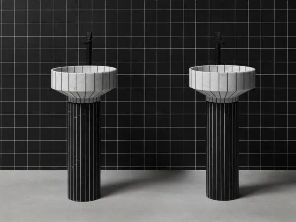Il lavabo in marmo 024 di Antonio Lupi