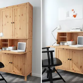 Foto 2: Scrivania a scomparsa Hemnes di Ikea