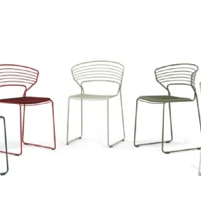 Le sedie della collezione Koki Wire di Desalto
