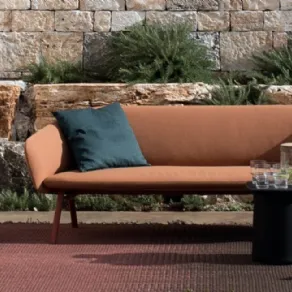 Divano da giardino in Sunbrella® TUILE di Kristalia