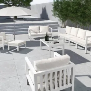 Lounge set da giardino in alluminio CURTIS di MOBIKA GARDEN
