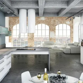 Cucina moderna con penisola