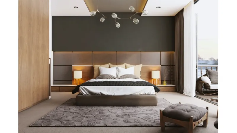 Camera da letto in stile moderno