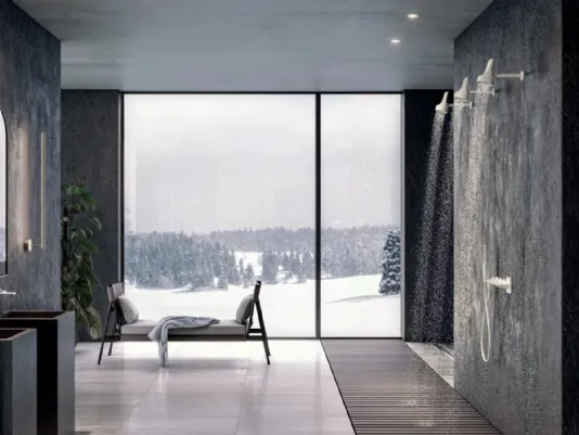Soffione 141 a doccia e cascata by Newform