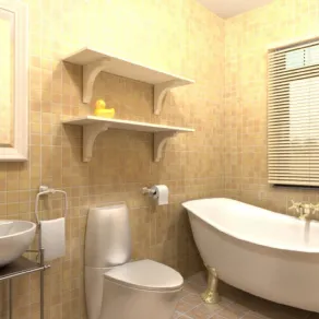 Progetto di bagno fatto con 5D Planner