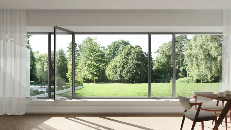 AWS 75 PD.SI di Schüco, finestra in alluminio
