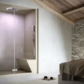 Il box doccia angolare con bagno turco Nonsolodoccia Home di Glass 1989
