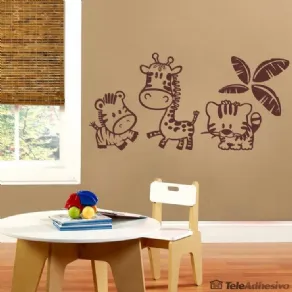 Stencil Murali Adesivi Giungla