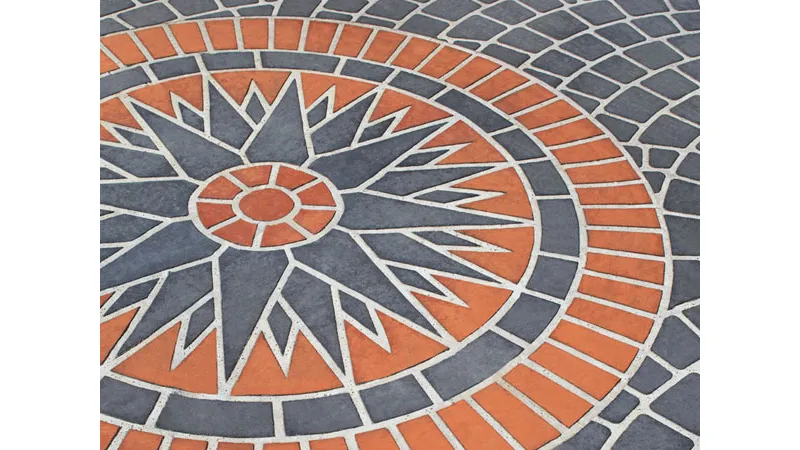 decoro circolare pavimentazione