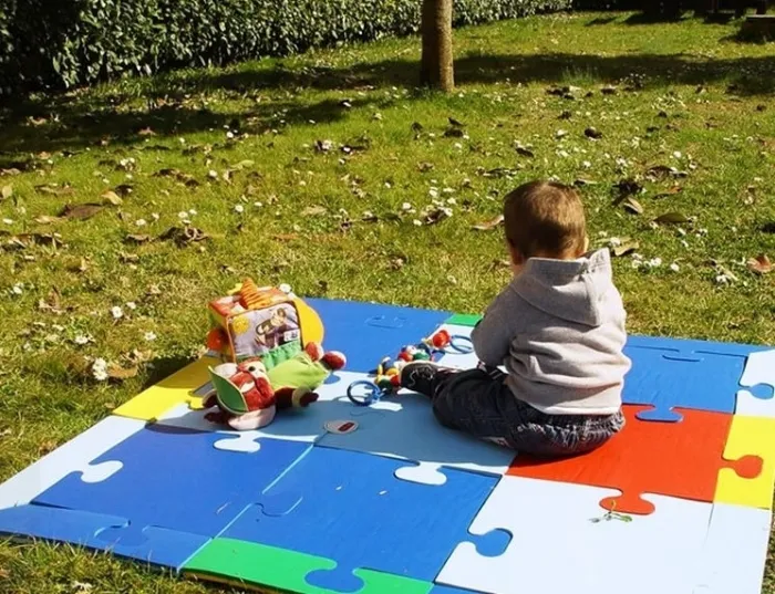 Childrens ad incastro pavimentazione Puzzle confezione 9 USO INTERNI ESTERNI Bambini PLAYM 