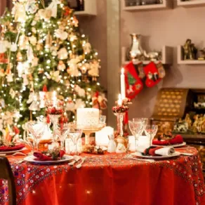 tavola a natale Garini