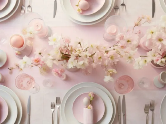 Tavola di pasqua elegante