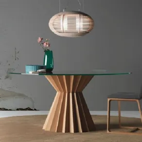 Tavolo legno e vetro