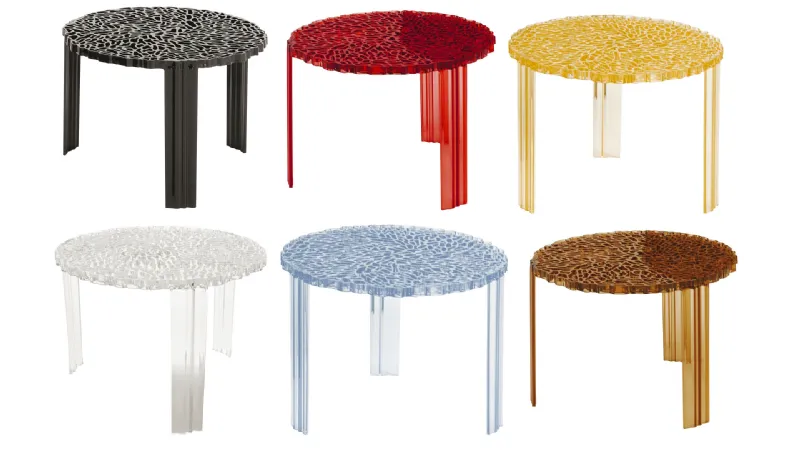 Tavolini Kartell, collezione T-Table