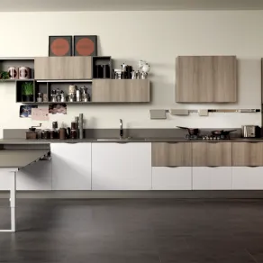 Cucine con tavolo a scomparsa
