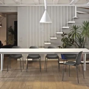 Tavolo Cruz Bontempi di colore bianco