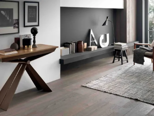 GLASS, consolleballungabile rettangolare in cristallo By Ozzio Italia