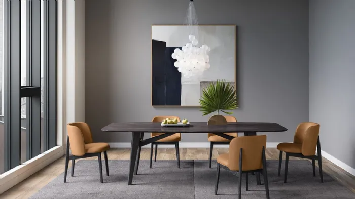 Tavolo fisso ellittico Abrey di Calligaris