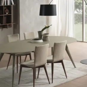 Elegance di Pacini & Cappellini, tavolo allungabile rotondo 