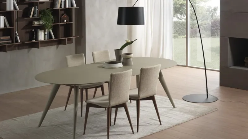 Elegance di Pacini & Cappellini, tavolo allungabile rotondo 