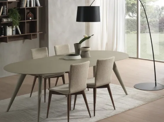 Elegance di Pacini & Cappellini, tavolo allungabile rotondo 