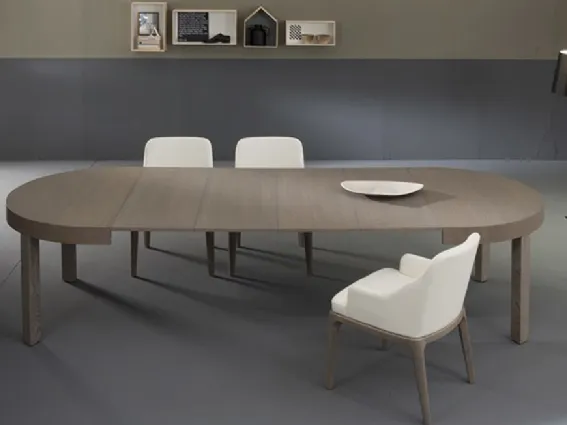 Tavolo rotondo allungabile Zed di Riflessi