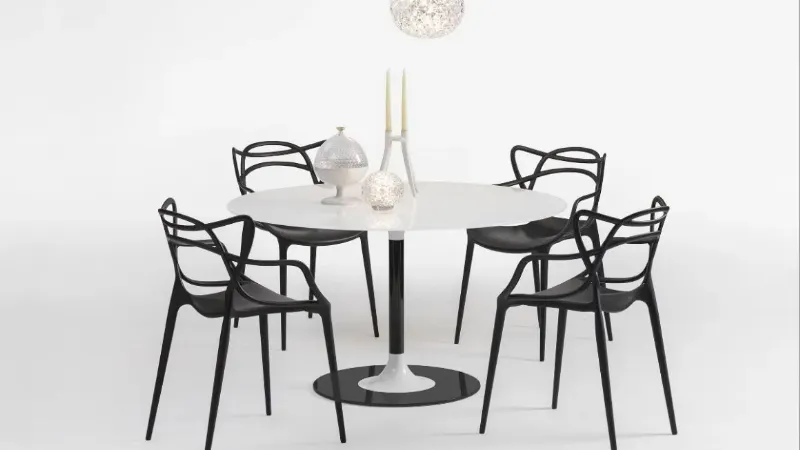Tavolo rotondo della collezione Thierry XXL di Kartell