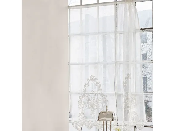 Tenda in lino ricamata Sehri