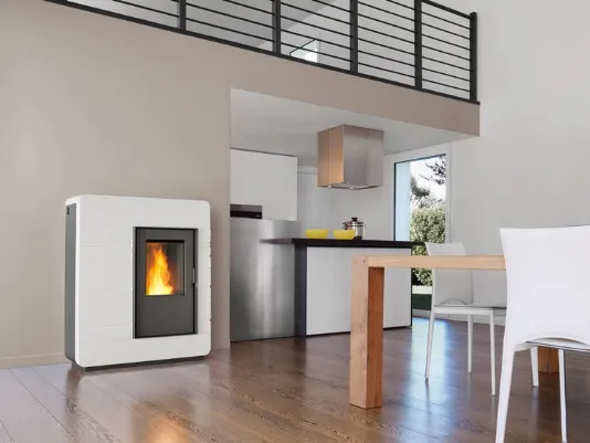 Termostufe a pellet Piazzetta dalle grandi prestazioni