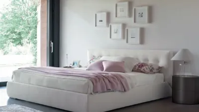 letto matrimoniale testiera imbottita