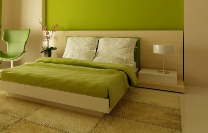 Tonalità di verde per camera da letto