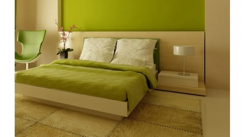 Tonalità di verde per camera da letto