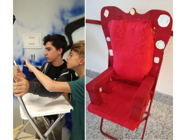 trasformare sedia gunde ikea