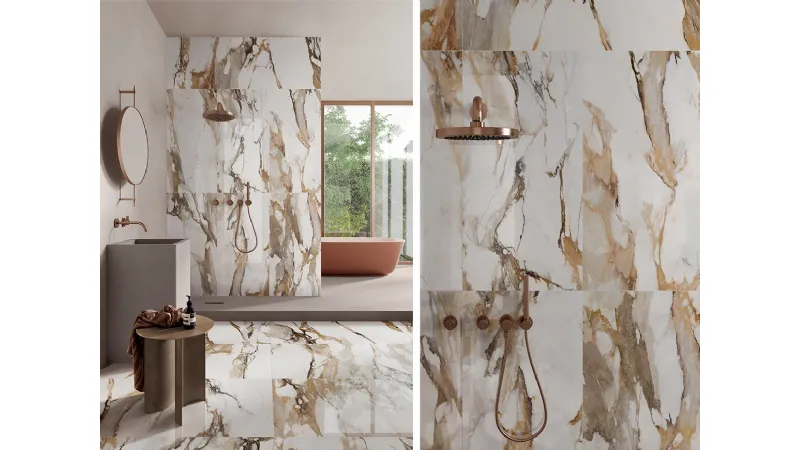9Cento è la collezione di gres effetto marmo firmata Ceramiche Keope